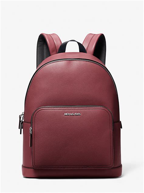 cooper pebbled leather commuter backpack